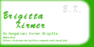 brigitta kirner business card